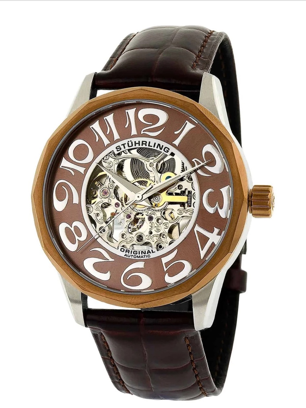 STUHRLING Cesario 227 Automatic 43mm Skeleton Brand New